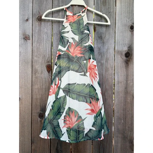 Show Me Your MuMu | Dresses | Show Me Your Mumu Halter Dress Tropical  Floral Print Sleeveless Xsmall | Poshmark